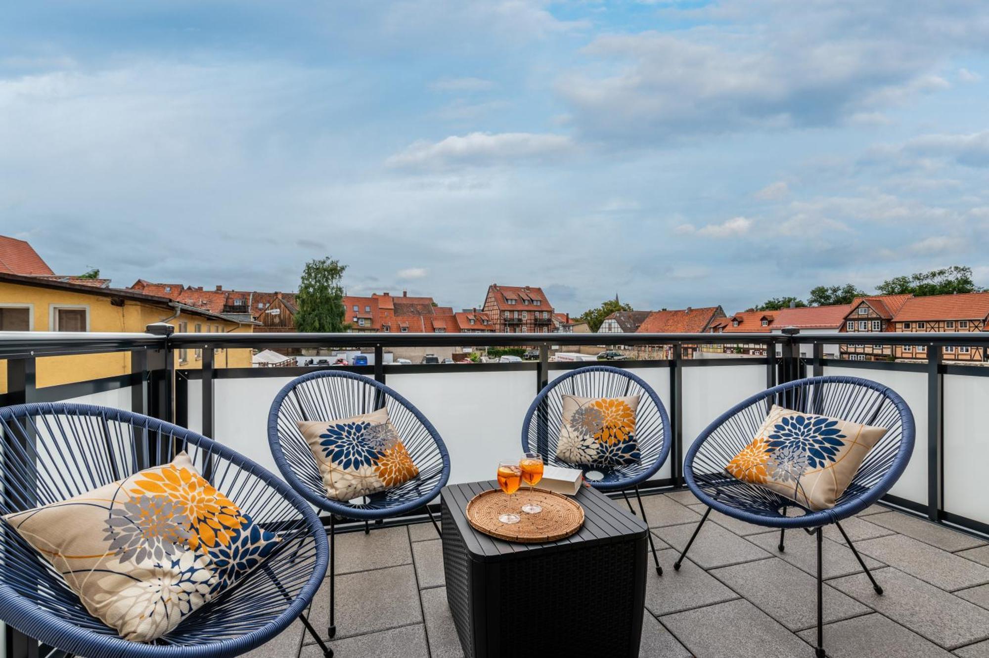 Design-Wohnung, Altstadt, Parkplatz, Netflix Кведлінбург Екстер'єр фото